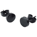 Jewelry Men's Earrings - 5mm Round Ear Studs, 2pcs (1 Pair) - Stainless Ste