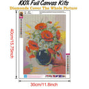 5D DIY Full Round Drill Diamond Painting Flowers Art Embroidery Kits (B937)