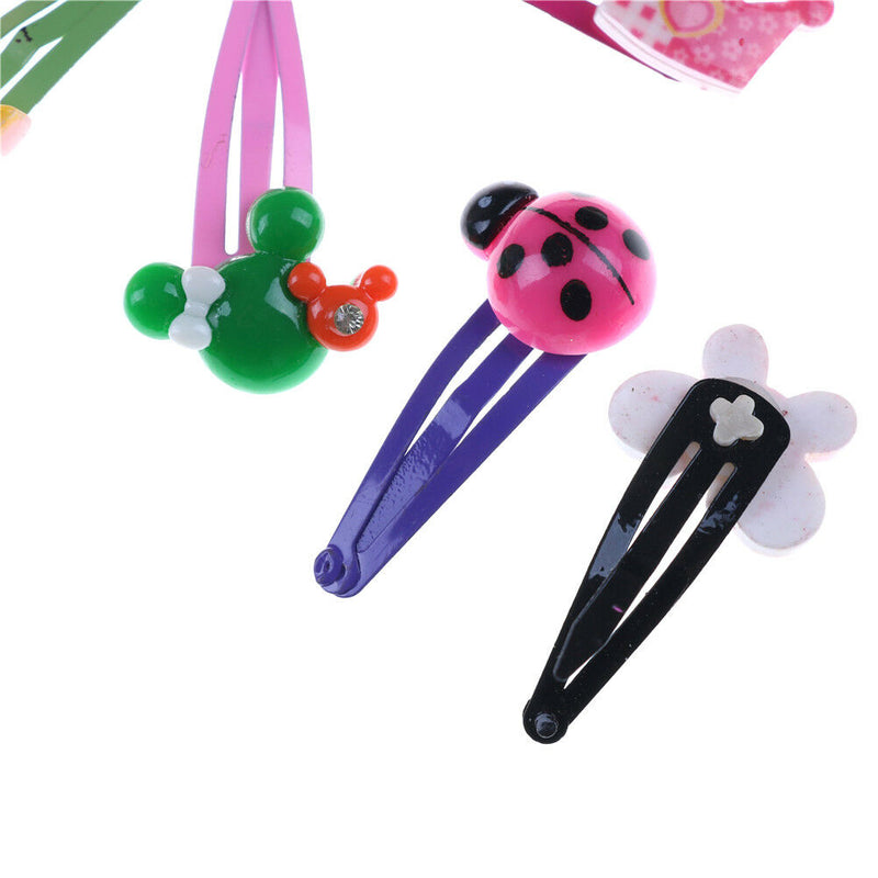 10pcs Cute Baby Kid Children Girls Cartoon Hair Pin Girl Clips Hairpin Bowã€Ne â„–[