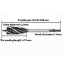 4Pcs Twist Drill Bit Set Wood Fast Cut Auger Carpenter Joiner Tool Drill Bi J6X3