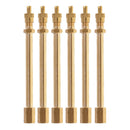 Set of 6, Copper Tyre Tire Valve Extension for Car Motorcycle Truck SUV Copper
