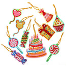 10pcs Cute Greeting Card Pendant Diamond Painting Single Side Special Shape