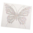 Rhinestone Iron On Transfer Hot Fix Motif Butterfly Decor Colorful style 1