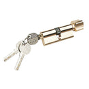 Replacement Brushed Zinc Alloy Cylinder Lock With 3 Keys 90mm