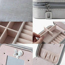 Portable Jewelry Case Travel Earring Ring Necklace Accessories Organizer Bo
