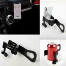 Black Bracket For Water Bottle Phone Fit 2011-2017 Black Wrangler M8C0