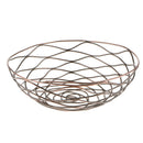 Metal Iron Wire Storage Fruit Vegetable Basket Serving Storage Bowl,Bronze
