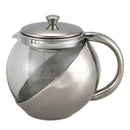 Stainless Steel Glass Faced Modern Teapot Herbal + Tea Leaf Infuser 750ml