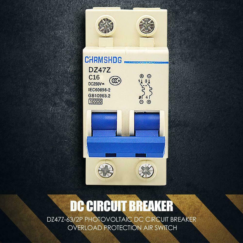 DZ47Z-63/2P Photovoltaic DC Circuit Breaker Protection Air Switch (16A)