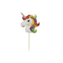 24X Unicorn Cupcake Toppers Picks Kids Birthday Party Baby Shower Party Decor JR