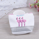 Women cute flamingo purse clutch wallet coin purse travel makeup bags  BX