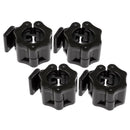 2 Pairs Locking Collars Plastic Olympic Barbell Collar 30mm Black