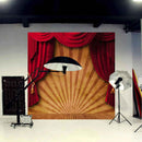 10x10FT Circus Red Curtain Stage Photography Backdrop Background Studio Vin