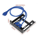 20 Pin USB 3.0 3.5 Inches Floppy Bay High Speed Front Panel Plug And Play ABS
