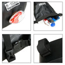 Bicycle Saddle Bag Black Under Seat Organizer w/ Tail Light Hanger Waterproof