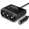 100W 12V 3-Way 4 USB Car Cigarette Lighter Socket Splitter Charger Power Adapter