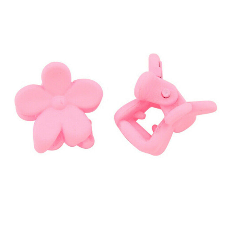 50 PCS Kids Baby Plastic Girls Hairpins Mini Claw Hair Clips Clamp Flower Ew