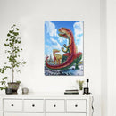 Colorful "Dragon" Baby Dinosaur Head 5D Diy Diamond Painting Partial Specia R4R6