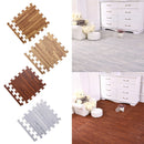 18Pcs Dark Wood Effect Foam Mats Interlocking Tiles Floor Protection 30x30cm