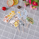 24pc Jungle Animal Cupcake Muffin Topper kid birthday party Decoration StandupOZ