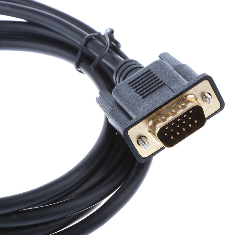 1.8M Thunderbolt Port Compatible Mini DP To VGA Male To Male Cable Adapter