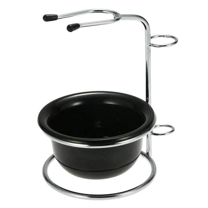 shaving holder with metal, plastic shaving bowl personal shaving brush set  V8P1