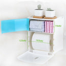 Double Layer Bathroom Storage Box Toilet Paper Sanitary Napkin Storage Hold