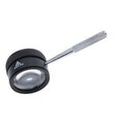 Handheld Magnifier Microscope 30X High Power Magnification Metal Handle Optical