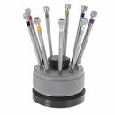 Practical Metal Screwdriver With 9 Blades Great For Eye Glass Repair 0.8-2.0mm