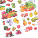 6Sheets Fruits Greens Banana Grapes Scrapbooking Bubble Stickers RewardKidsToyBX