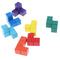 Soma Cube Wooden  Puzzle Box Stacking Blocks Games with 7 Colorful Bricks, 3x3