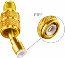 2* R410A Charging Vacuum Port Adapter Mini Split Air Conditioner Brass Converter