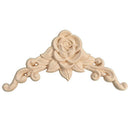 8*8cm Wood Carved Corner Onlay Applique Decor Furniture Craft Unpainted Hom