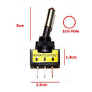 1PC 12V 20A Car Auto Blue LED Light Toggle Rocker Switch 3Pin SPST ON/OFF M&