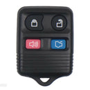 1X Black 4 Button black Car Remote control Key Case Shell Cover Replace for Ford