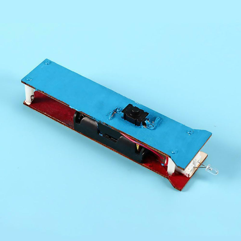 DIY Flashlight Wood Toys Kit Kid Educational Physics Science Assemble Craft