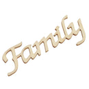 Natural Family Wooden Craft Cutout Wooden Pieces Embellishment Cardmaking
