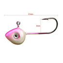 Fish Shape Head Lead Fishing Jig Single Hook Set Soft Bait Lure Carp Fishho A4S9