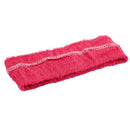 Hair Band Elastic Sweat Headband for Tennis Sport Yoga Fitness Rose Red