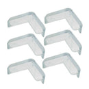 6 Pcs Soft Rubber Desk Corner Pad Cover Protector Cushion Transparent E7V9