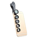 Universal 5 in 1 Clip-on Fisheye+Wide Angle+Macro+ Telephoto+ Polarizer Lens Set