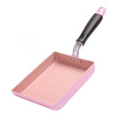 Japanese Aluminum Non-Stick Fry Pan Tamagoyaki Omelette Cookware 5"x7" Pink
