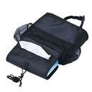 Storage for the Car Back Seat with Insulated Compartment Containing a Cool