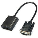 1PCS VGA Male to HDMI Female Adapter Cable Output USB Audio Video Conve KZH