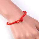Lucky Red String Bracelets Men Women Hand Braided Ceramic Bead Bracelet Jewelry