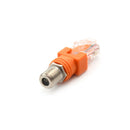 WOMENto RJ45 Male Coaxial Coax Barrel Coupler Adapter RJ45 to RF Connector TEUS