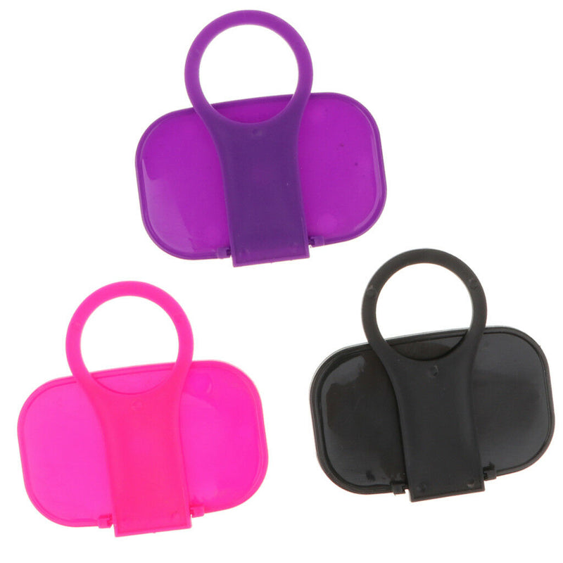 3Pcs Foldable Cell Phone Wall Charger Hanger Cradle Universal Random Color