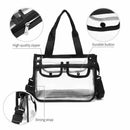 Clear Cross-Body Shoulder Bag,Toiletry Organizer Wash Bag -NFL Stadium Appr N8H2