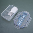 Outdoor Portable Microwave Lunch Box With Soup Bowl Food Leakproof Three Co