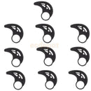 10 Pieces Silicone Bluetooth Earphone Headset Earhook Earbud Clip Loop Black